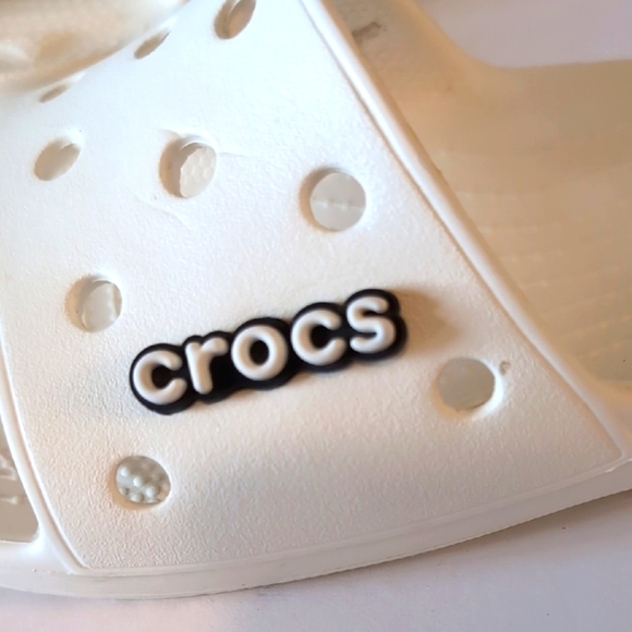 CROCS White Slide Sandals - Picture 6 of 10